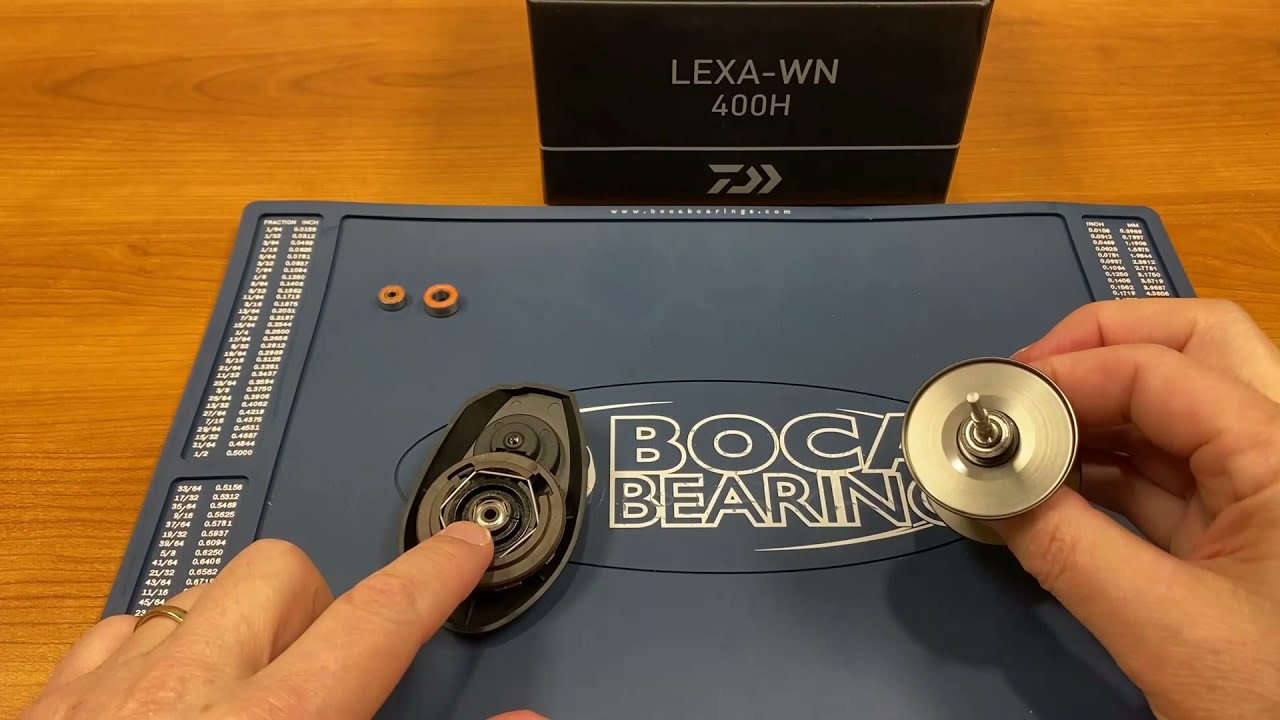 Upgrading a Daiwa Lexa 400 from Standard to Orange Sealed Bearings #FR-038C-OS LD