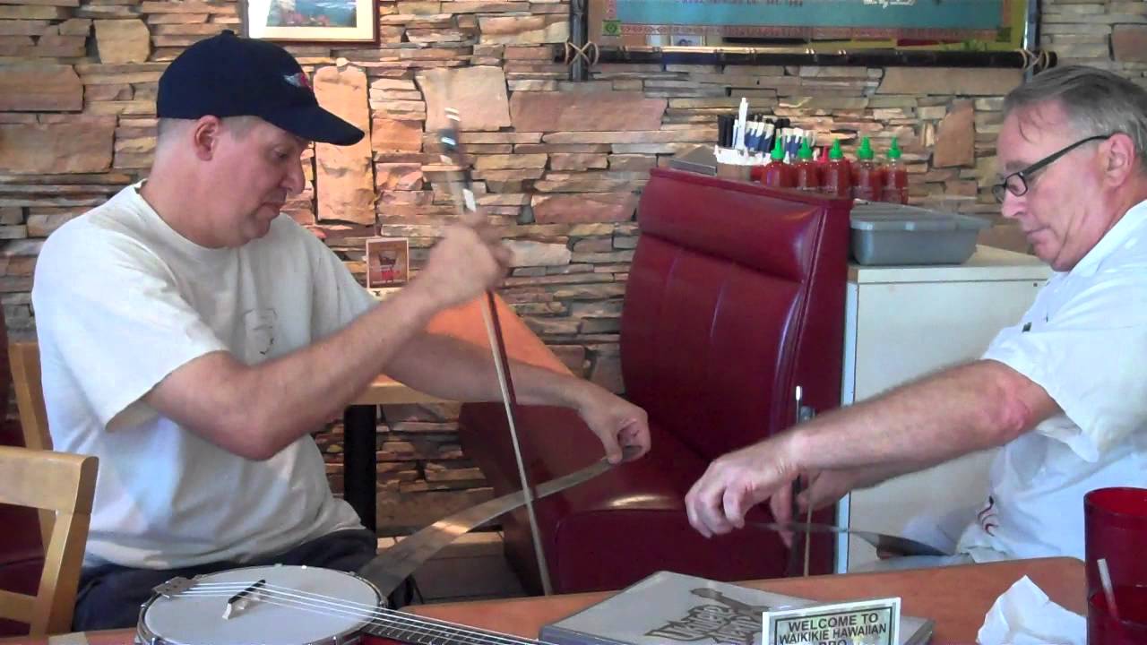 Ukes and Musical Saws at Waikikie Hawaiian BBQ