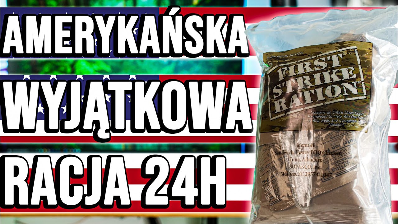 Amerykańska Ogromna Racja Żywnościowa 24H - First Strike Ration