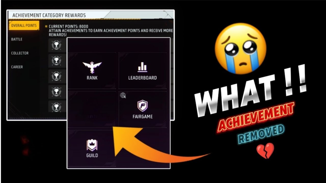 FINALLY GARENA TOLD ME THE TRUTH ABOUT FREE FIRE ACHIEVEMENT REMOVE ! ! 😭💔