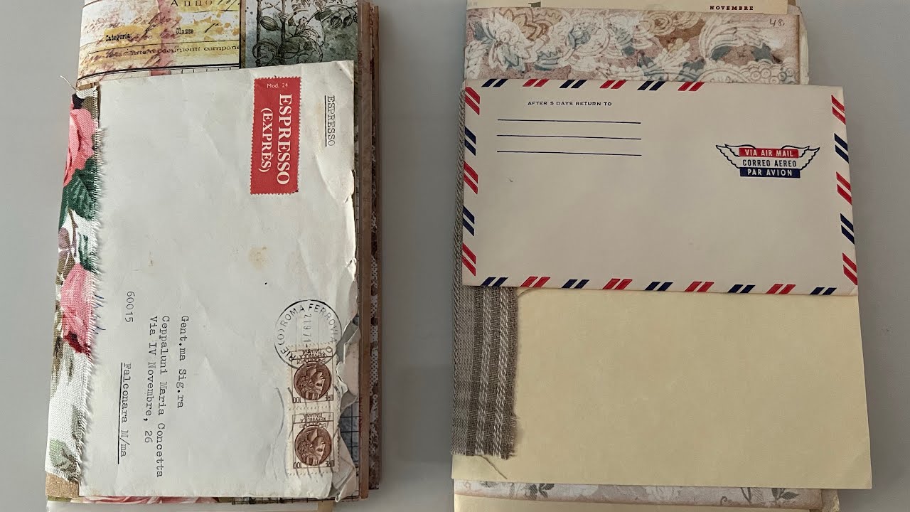 TUTORIAL | Putting envelopes together to create a journal PART 2 adding pages