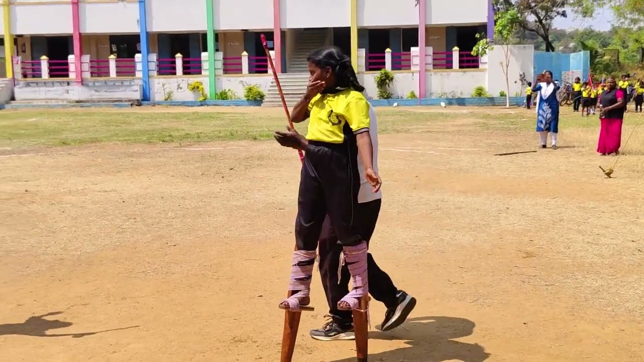 Sports day celebration Silambam program 