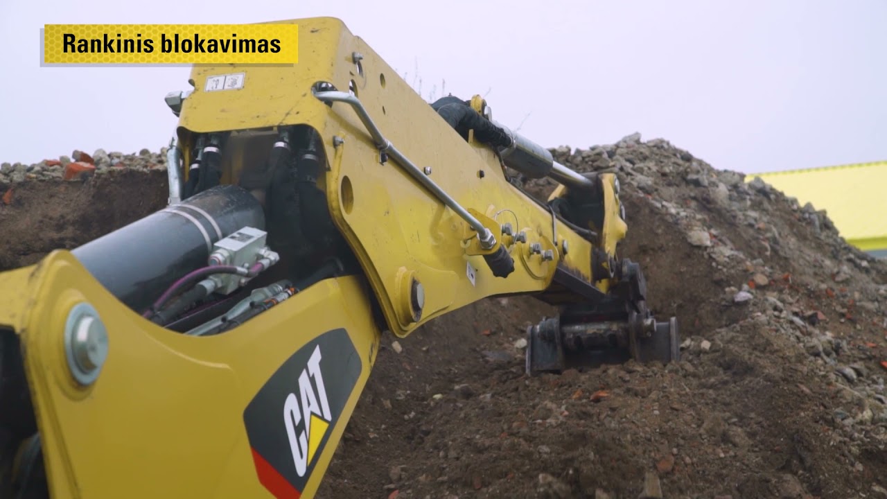 CAT 434 EKSKAVATORINIS KRAUTUVAS - KABINOS PATOBULINIMAI