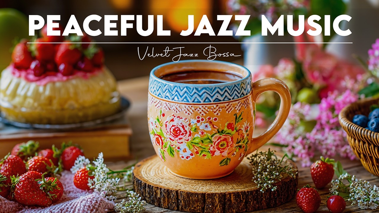 Peaceful Jazz Music 🌿🎶 Coffee Jazz Instrumental & Smooth Bossa Nova Piano for Calm Mood