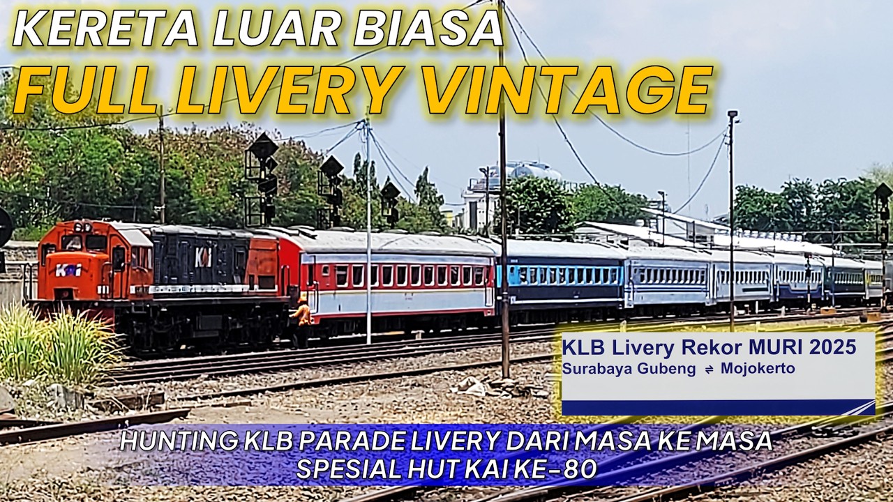 KERETA LUAR BIASA FULL LIVERY VINTAGE !! | Hunting KLB Parade Livery Dari Masa Ke Masa HUT KAI ke-80