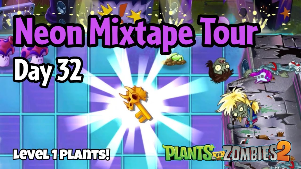 Plants vs Zombies 2 | Neon Mixtape Tour Day 32 - Zombot Multi-stage Masher