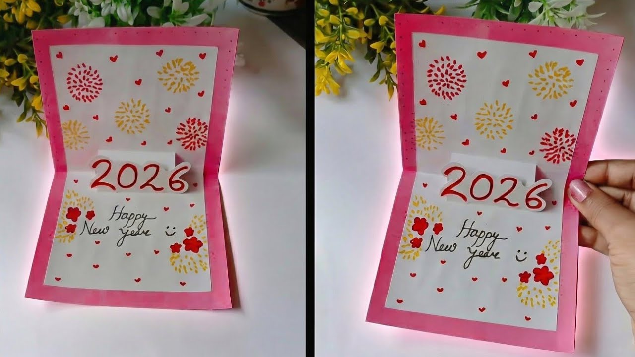 DIY New Year Card 2026 | Easy Handmade Greeting Card Ideas | Happy New Year Card Kaise Banaye Part 2