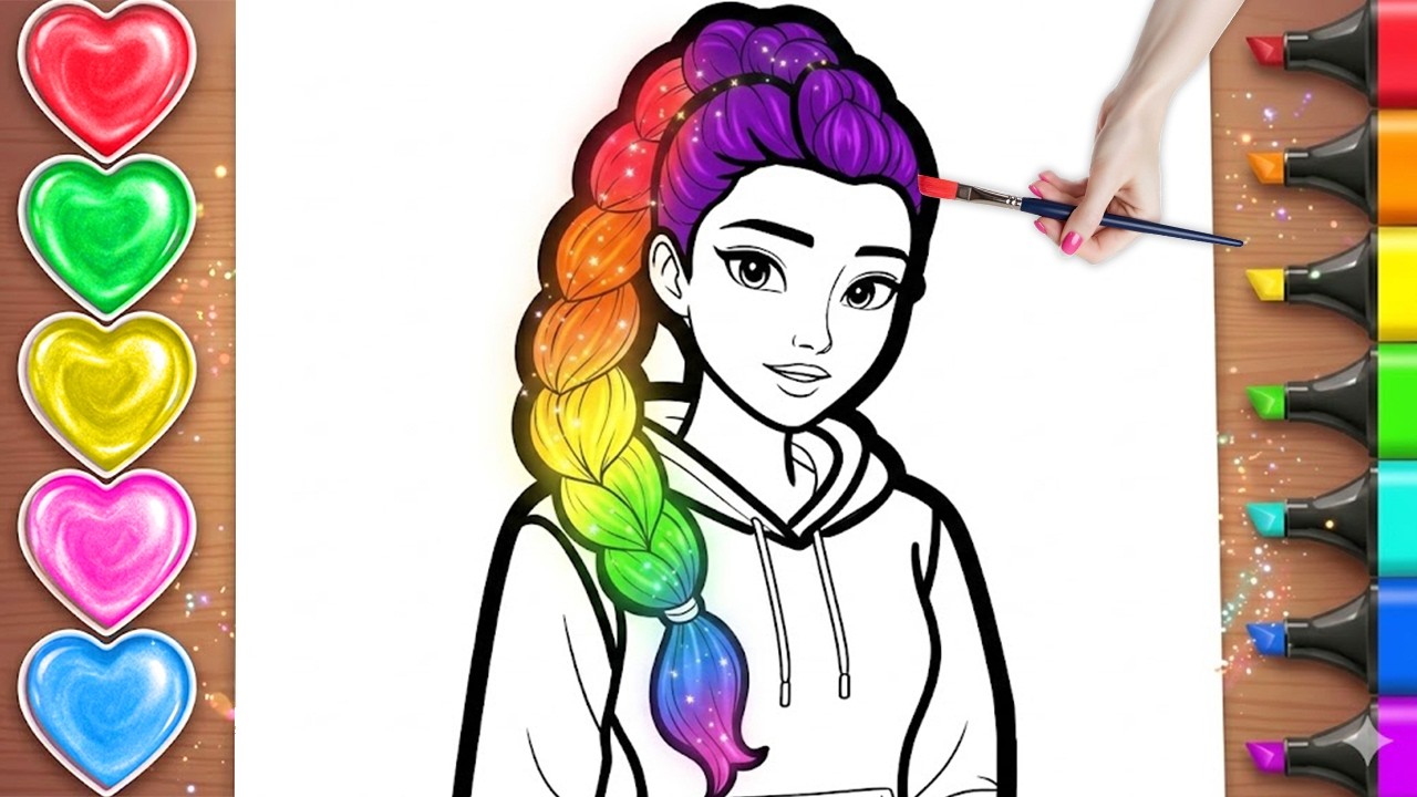 How To Draw KPOP DEMON HUNTERS Rumi Hoodie Fashion | Easy Step By Step Tutorial