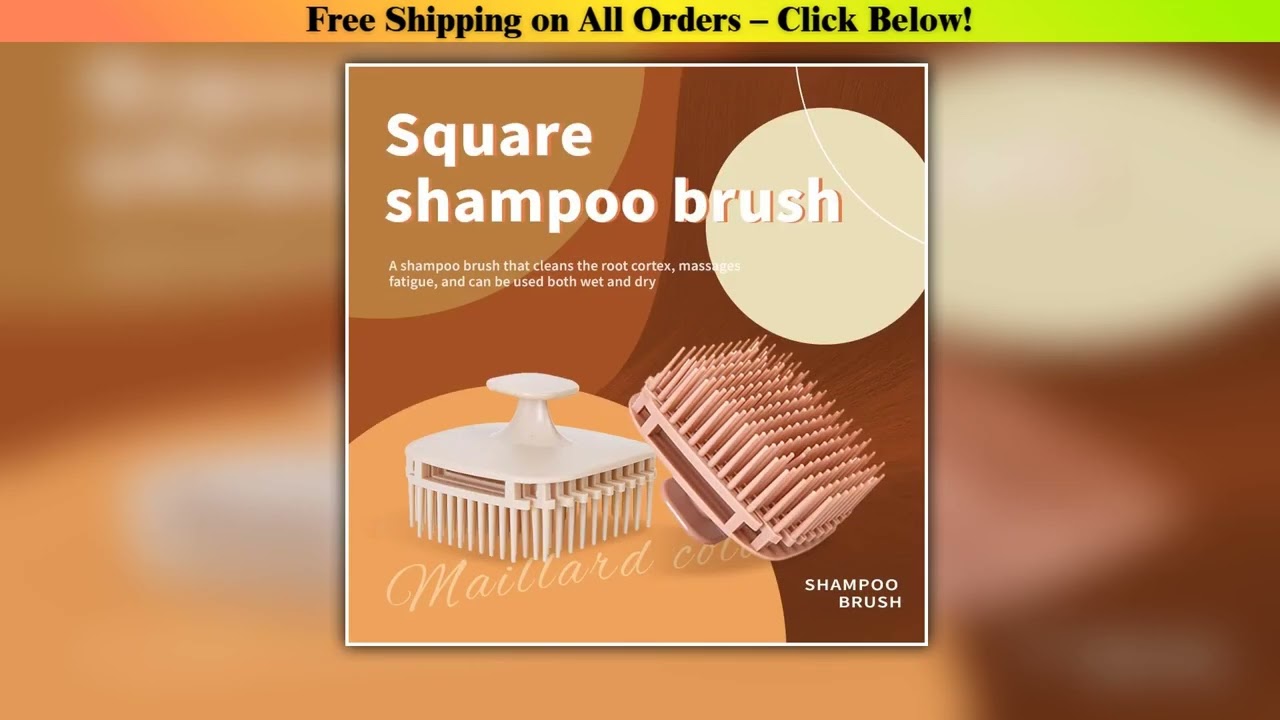 1pcs Silicone Shampoo Brush Head Scalp Massage Comb Hair Washing Comb Body Massage Shower Brush