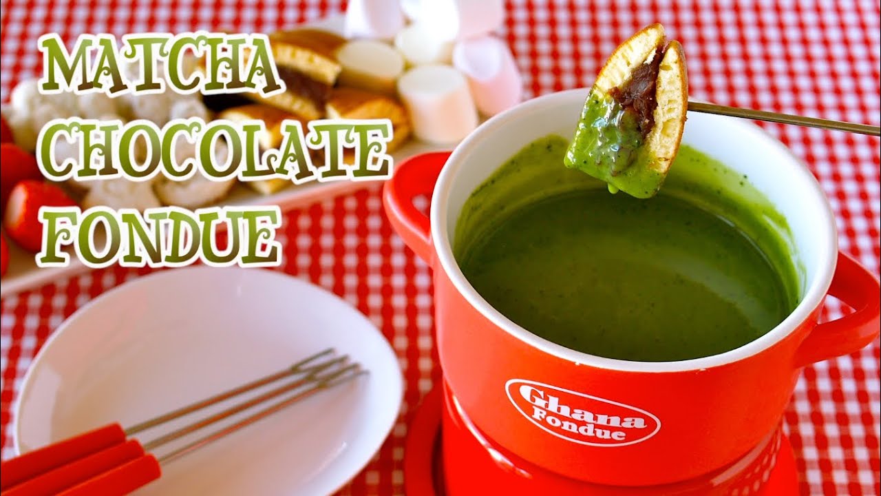 Matcha Chocolate Fondue 抹茶チョコレートフォンデュ - OCHIKERON - CREATE EAT HAPPY
