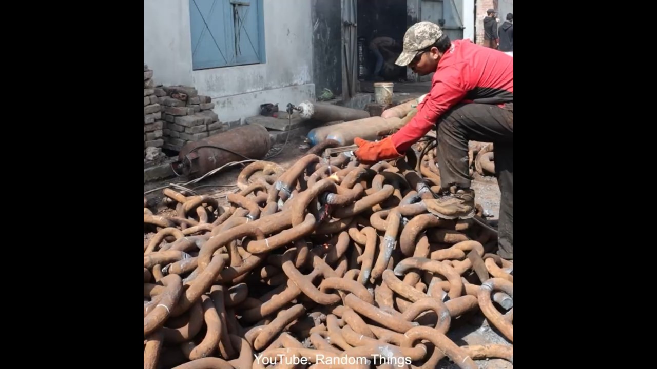 Making of Excavator Bucket Teeth from Rusted Ship Anchor Chain