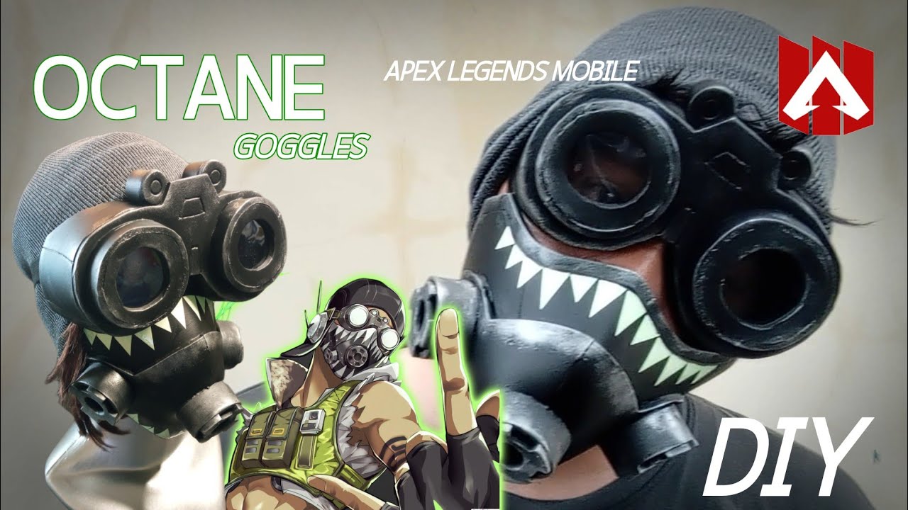 How to make Octane Apex Legends Mobile Goggles with eva foam. free download pattern do it yourself
