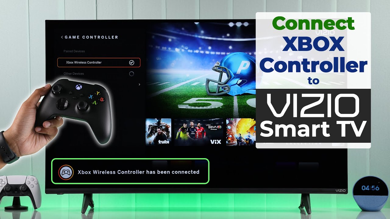 Vizio Smart TV: How to Connect Xbox Controller! [Pair]