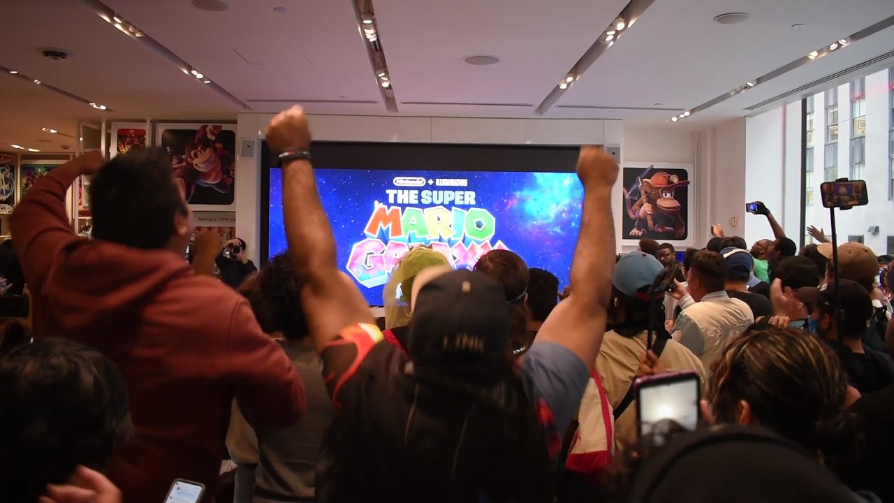 The Super Mario Galaxy Movie Reveal Live Reactions at Nintendo NY [Nintendo Direct 9.12.2025]