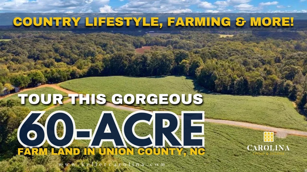 Gorgeous Agriculture Land for Sale in Union County NC - 10+ Acres