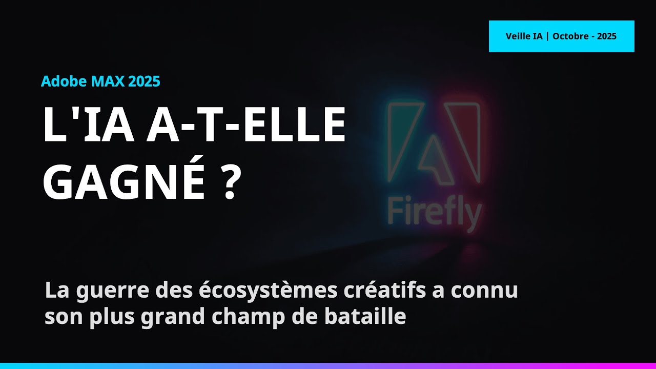 Firefly 5 + PSD IA : L'Écosystème Adobe est imbattable (VEILLE IA)