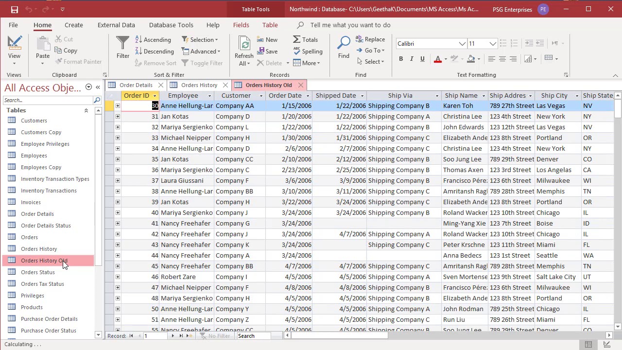 Как копировать таблицы в MS Access &mdash; Office 365