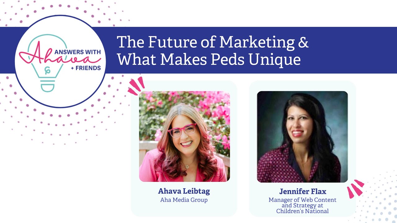 Future of Healthcare Marketing | Answers With Ahava +Jennifer Flax