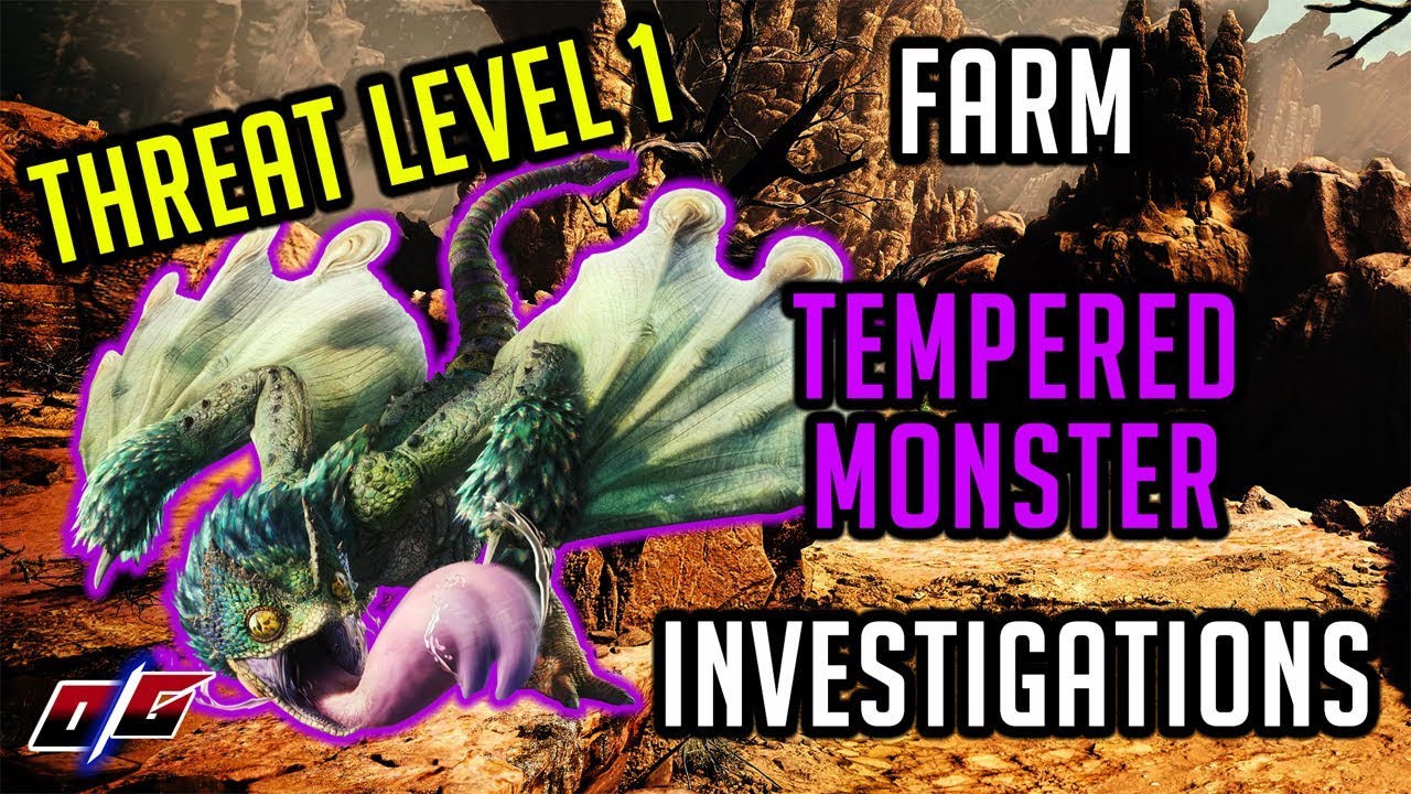 Monster Hunter World : Find and Farm Tempered Monster Tracks (Threat Level 1)