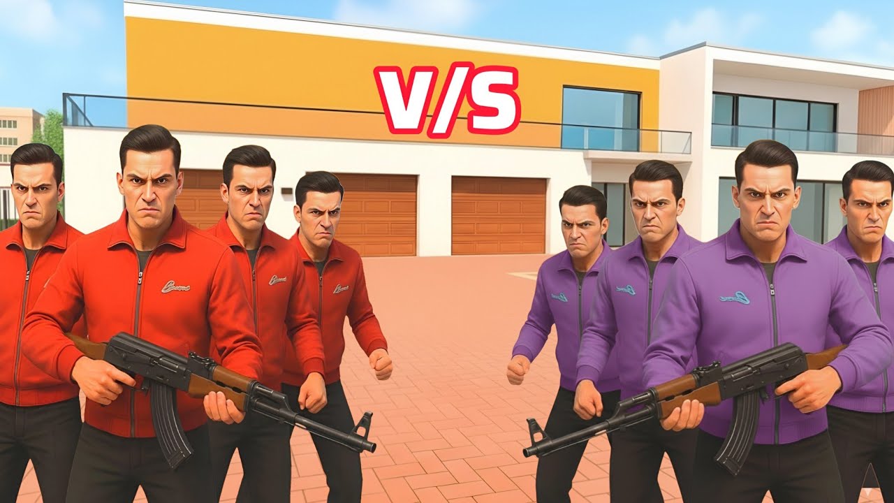 Red Chacha Gang VS Blue Chacha Gang Fight 💥😱 Indian Theft Auto Simulator 🔥🤩 
