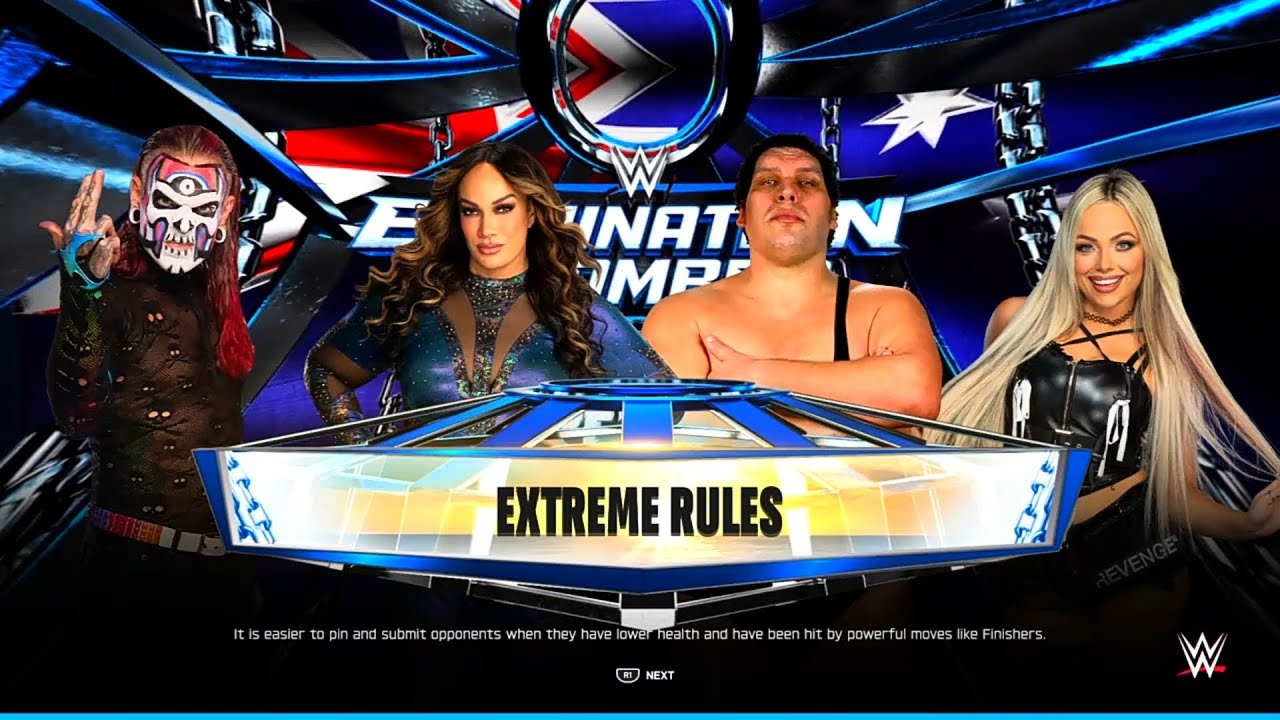 WWE 2K25: EXTREME RULES FATAL 4-WAY! (Jeff Hardy vs Nia vs Andre vs Liv Morgan)