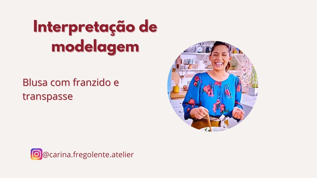 Interpretação de modelagem - Blusa com franzido e transpasse