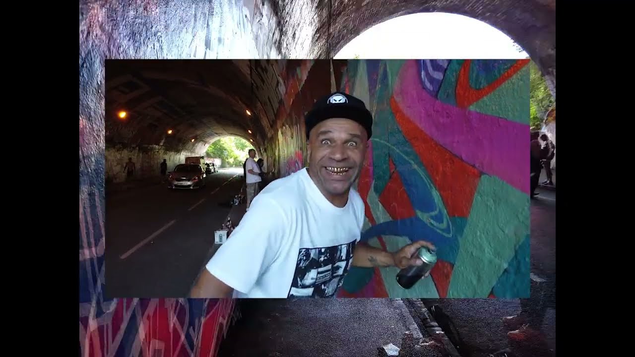 DJ Goldie , Inkie , Sepr & 3Dom have a sunday art attack