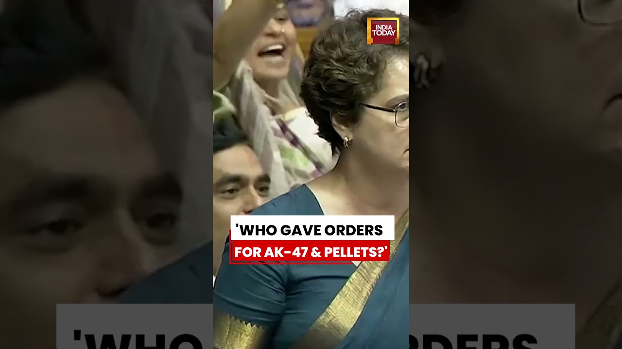'Were They Terrorists?' Priyanka Gandhi Questions Use of Pellet Guns, AK-47s Against Student
