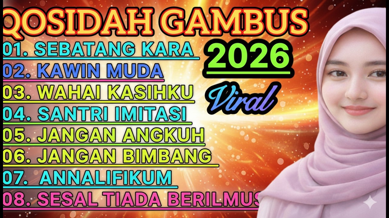KOLEKSI TERMAHAL QOSIDAH GAMBUS MODERN 2026  SUARA MERDU PENYEJUK HATI ♥️ ADEM TENANG ENAK DIDENGAR