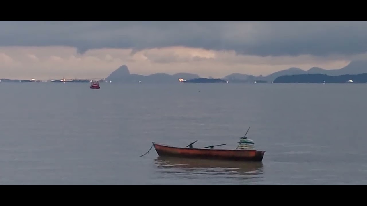 Praia de Mauá em Olaria dia nublado ótimo dia 