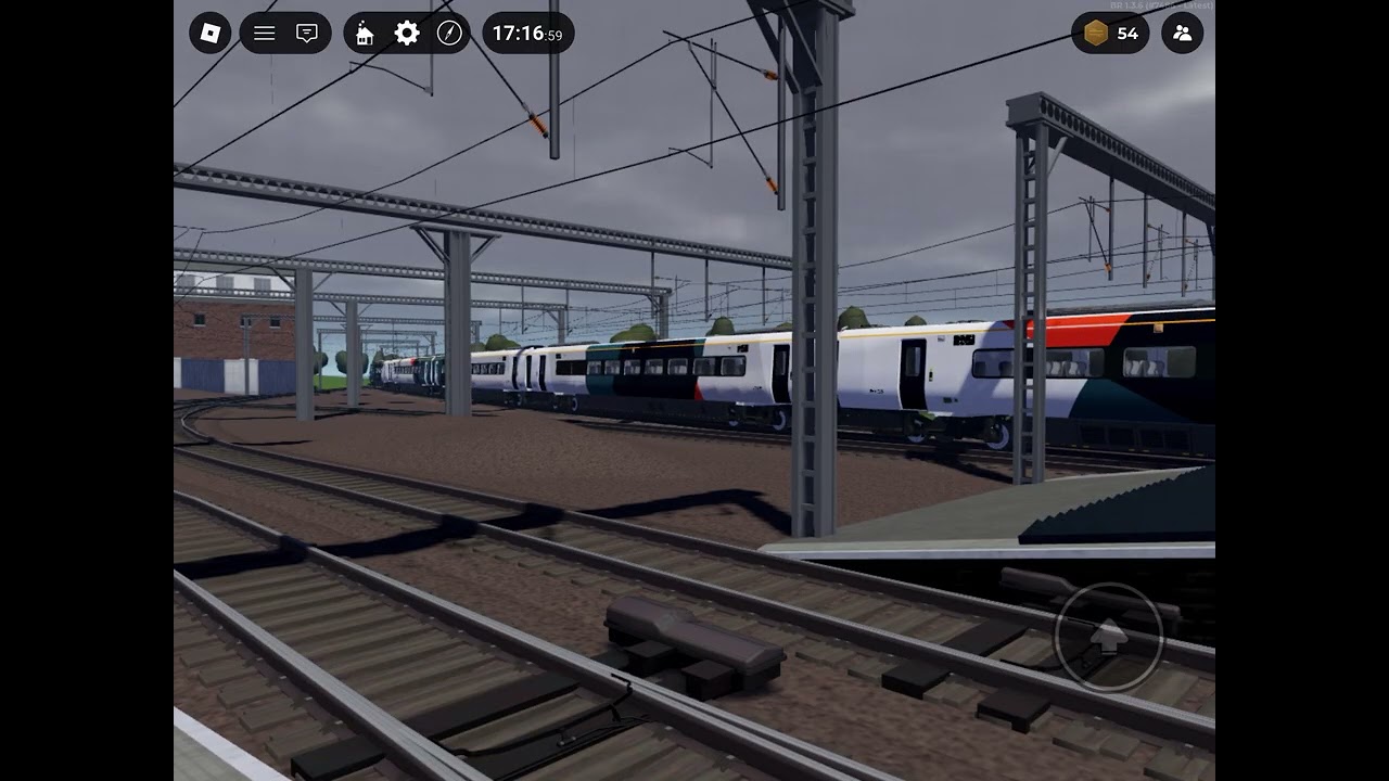 Class 775 train departing in leaton (with trainspotter)
