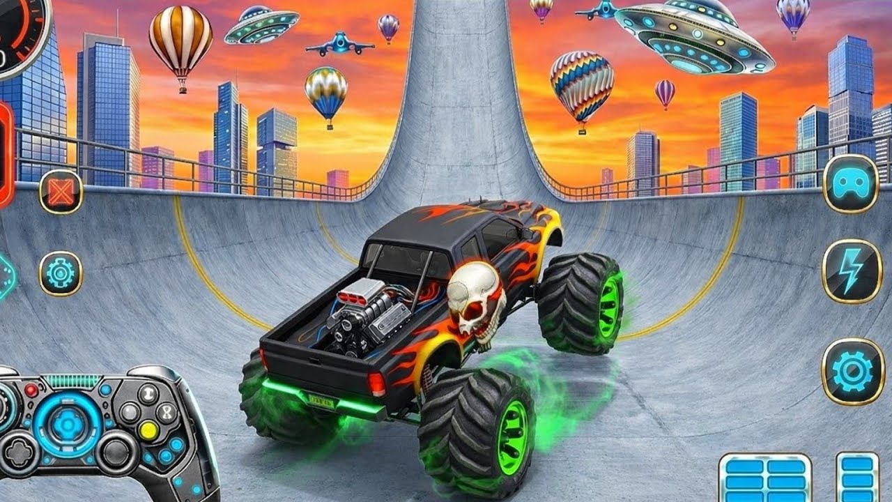 Monster Truck Mega Ramp Impossible Driver - Ultimate Car Stunts GT Racing-Android GamePlay 2025