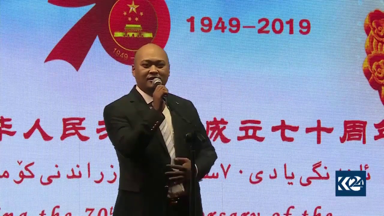 Chinese singer sings in Kurdish during National Day celebrations in Kurdistan