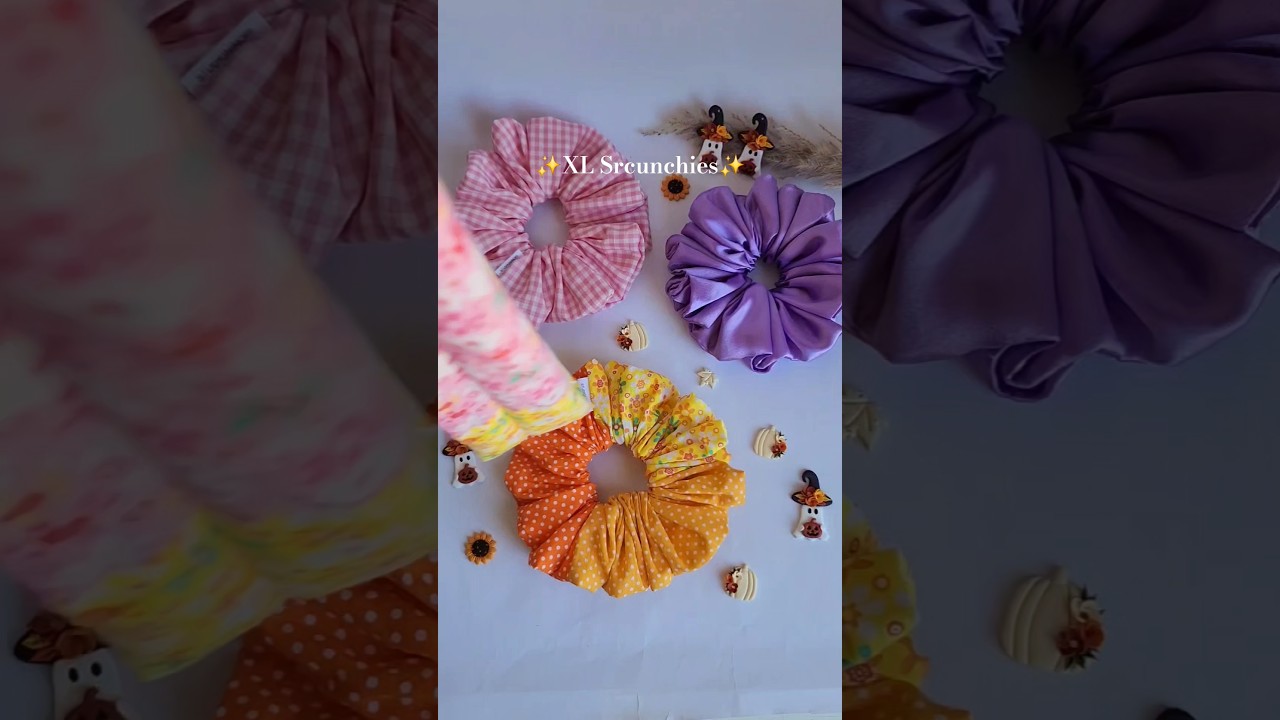 Pretty XL Scrunchies!✨️ #shorts