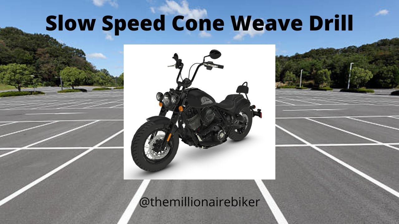 Motorcycle Slow Speed Cone Weave Drill