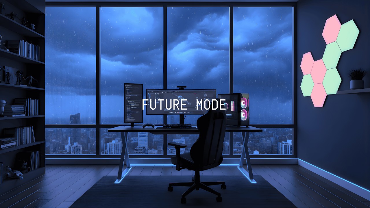 Designing the Future While the City Sleeps 🌧️ Lofi Focus Mix