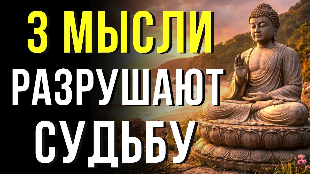 3 МЫСЛИ, КОТОРЫЕ РАЗРУШАЮТ ТВОЮ СУДЬБУ - Буддийская Мудрость