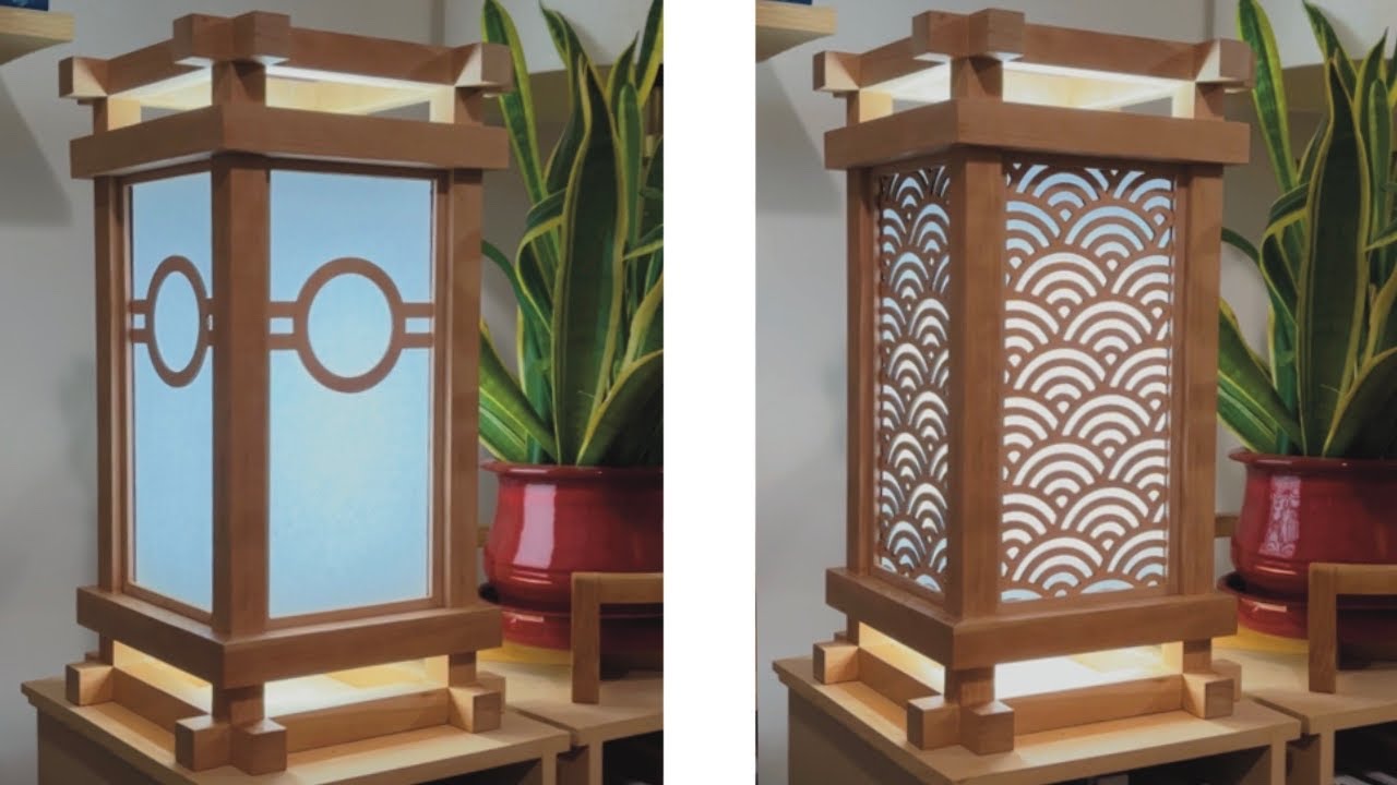 Building a Japanese-Inspired Lamp with Interchangeable Panels
