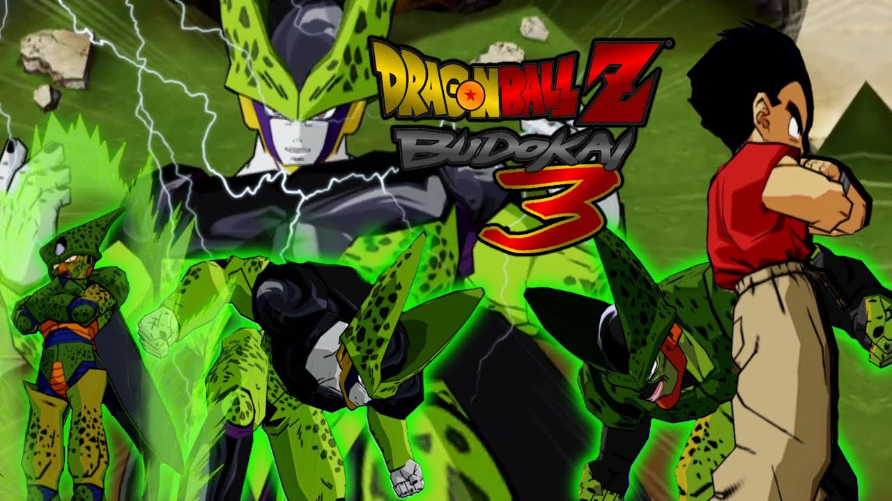Dragon Ball Z Budokai 3 Krillin (Majin Buu Saga) vs Cell (ALL FORMS)