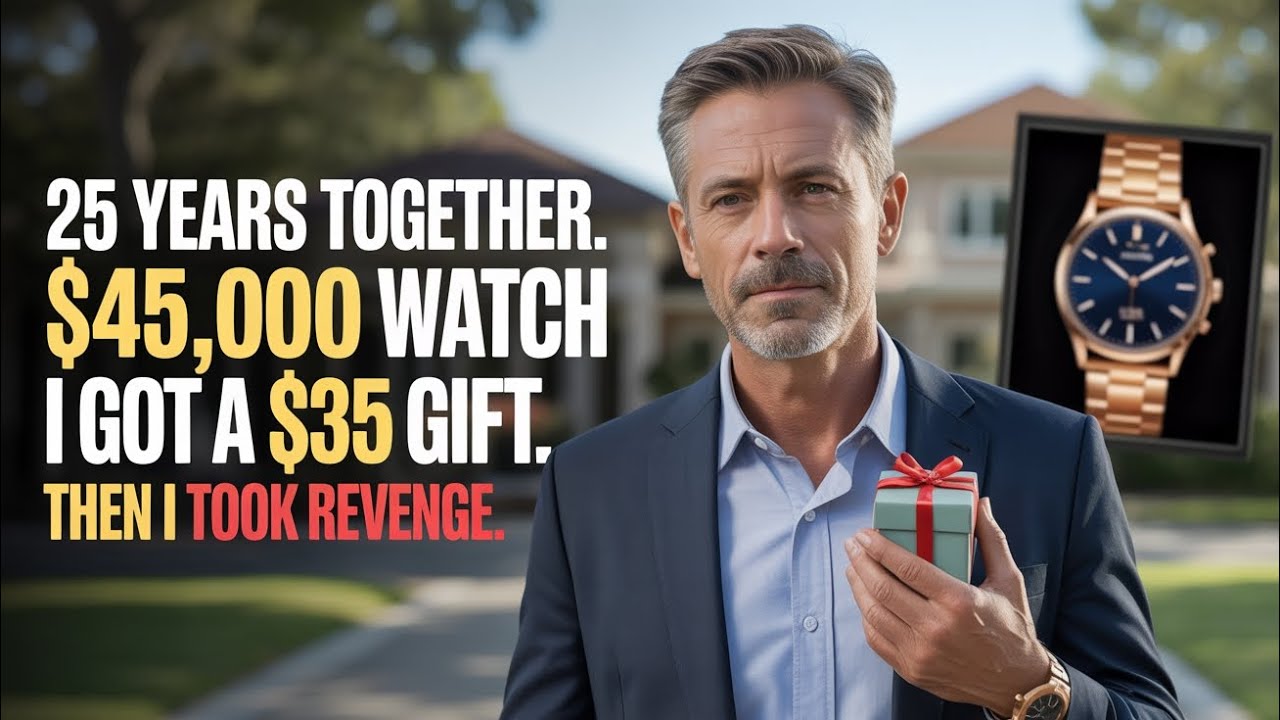 Our 25th Anniversary: He Bought a $45,000 Watch — I Got a $35 Gift… Then I Took Revenge