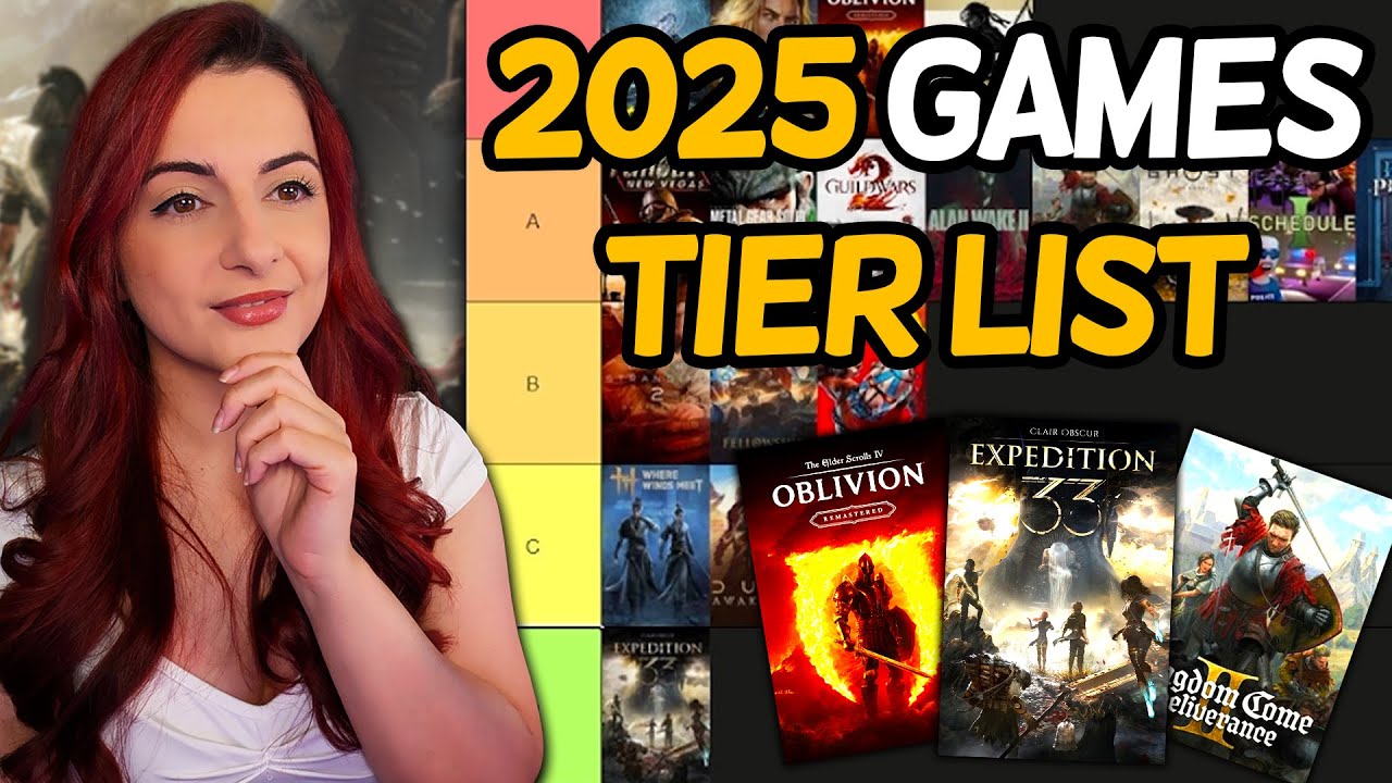 My 2025 Game TIER LIST! Every game I started in 2025 RANKED