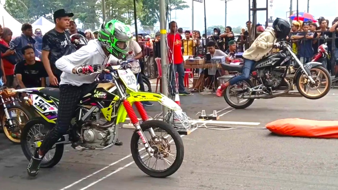 KLX Nantang RX King di Drag Bike… Berani atau Cuma Modal Nekat? Balap Motor, Racing