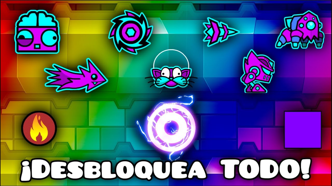 Cómo Desbloquear TODO en Geometry Dash 2.1 (Recopilación)