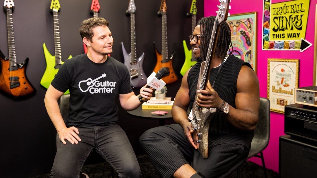Тосин Абаси демонстрирует новый дизайн Ernie Ball Music Man Kaizen Finish | Новинка с выставки NA...