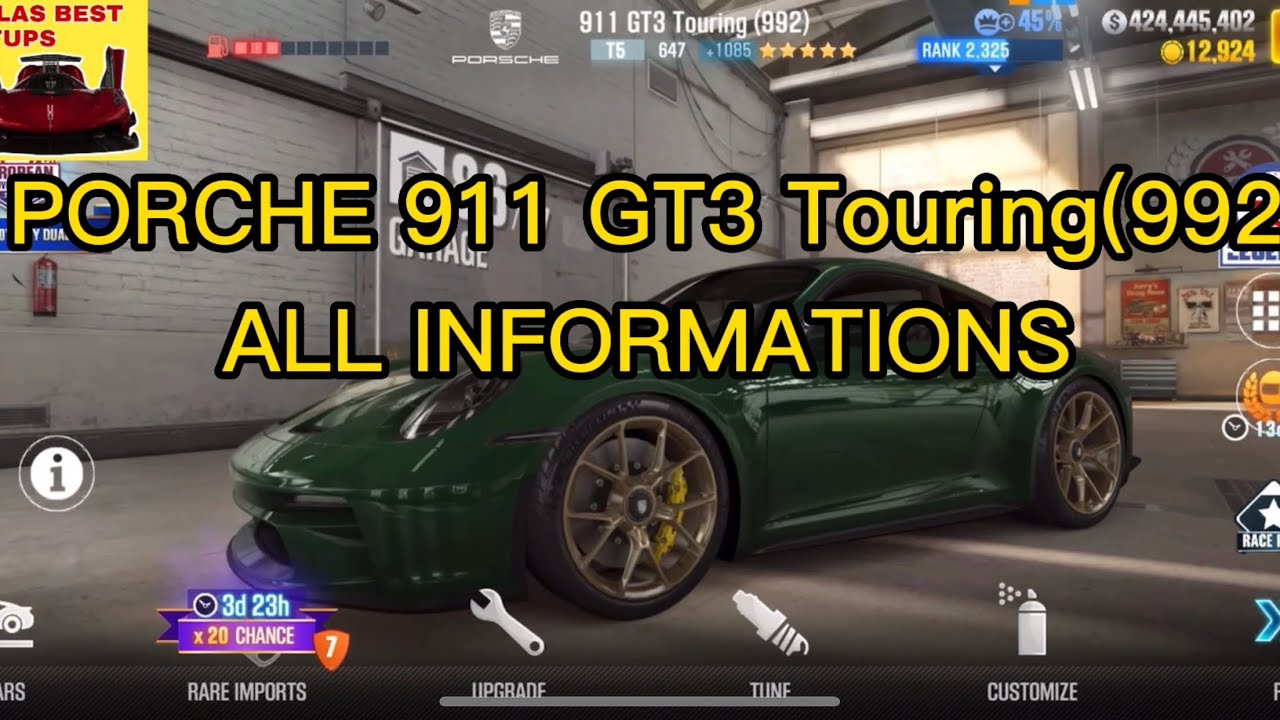 Csr2 ATLAS/PORCHE 911GT3 Touring(992)/ALL INFORMATIONS