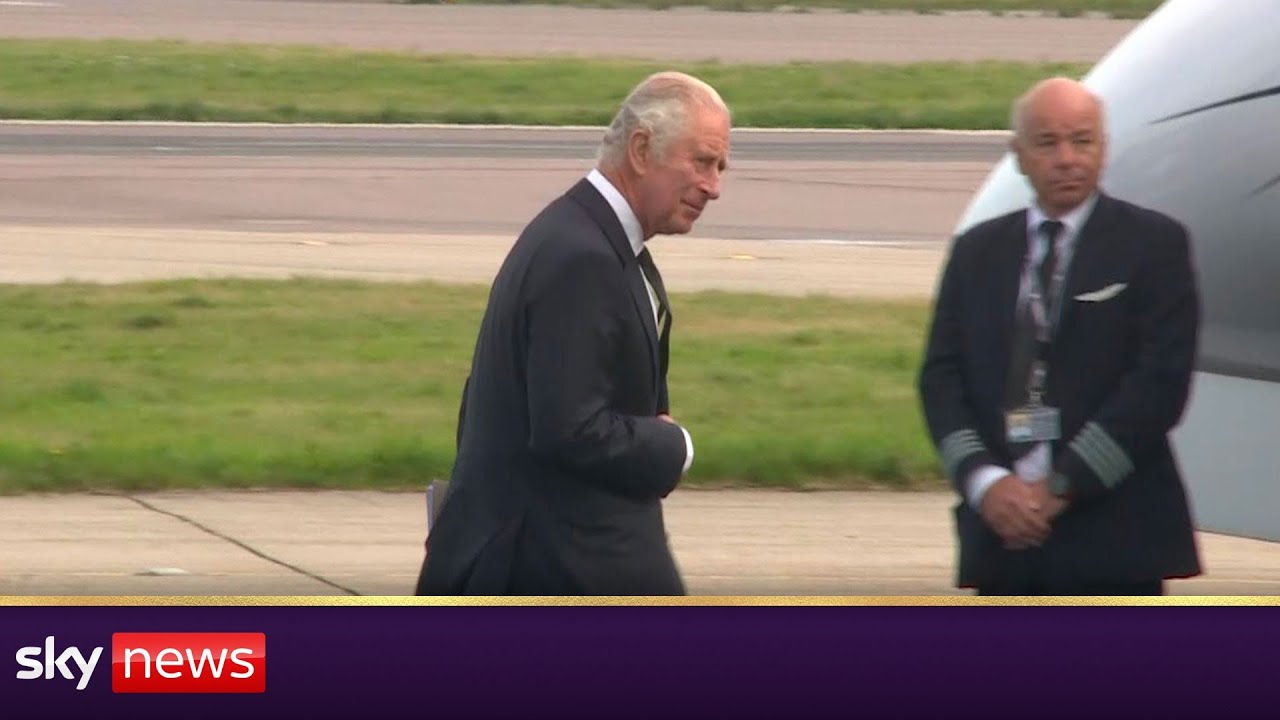 King Charles III begins journey back to London