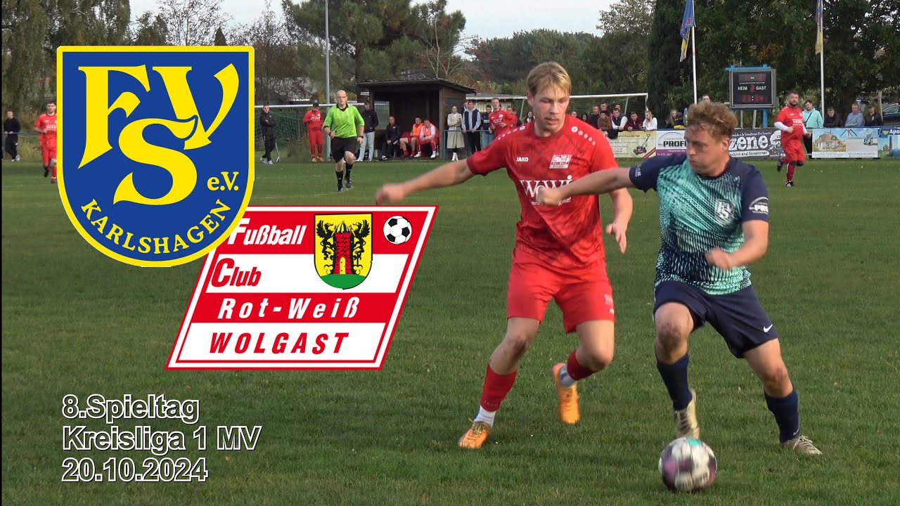 8.Spt. FSV Karlshagen : FC ROT-WEIß Wolgast II 1:4 KL MV