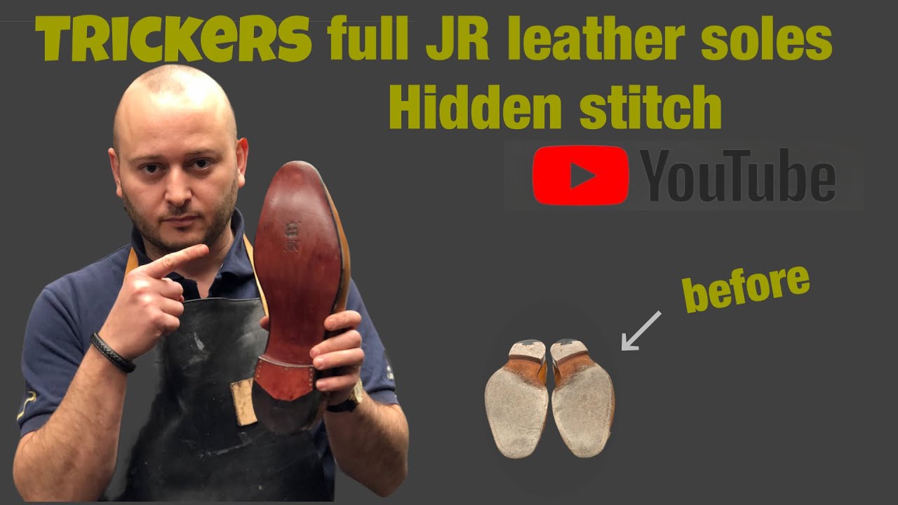 Trickers loafers restored with JR leather soles.