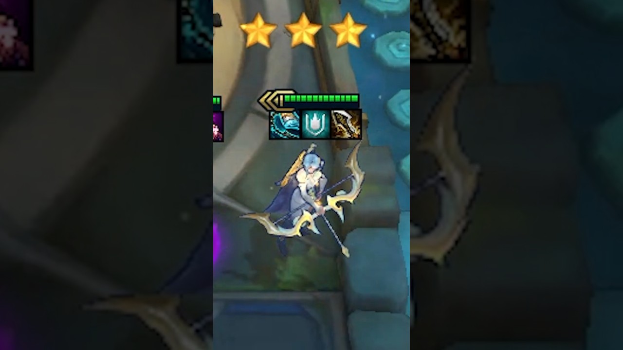 Powr&oacute;t Ashe z 3 gwiazdkami ⭐⭐⭐ #tftset15 #tft #rankedtft