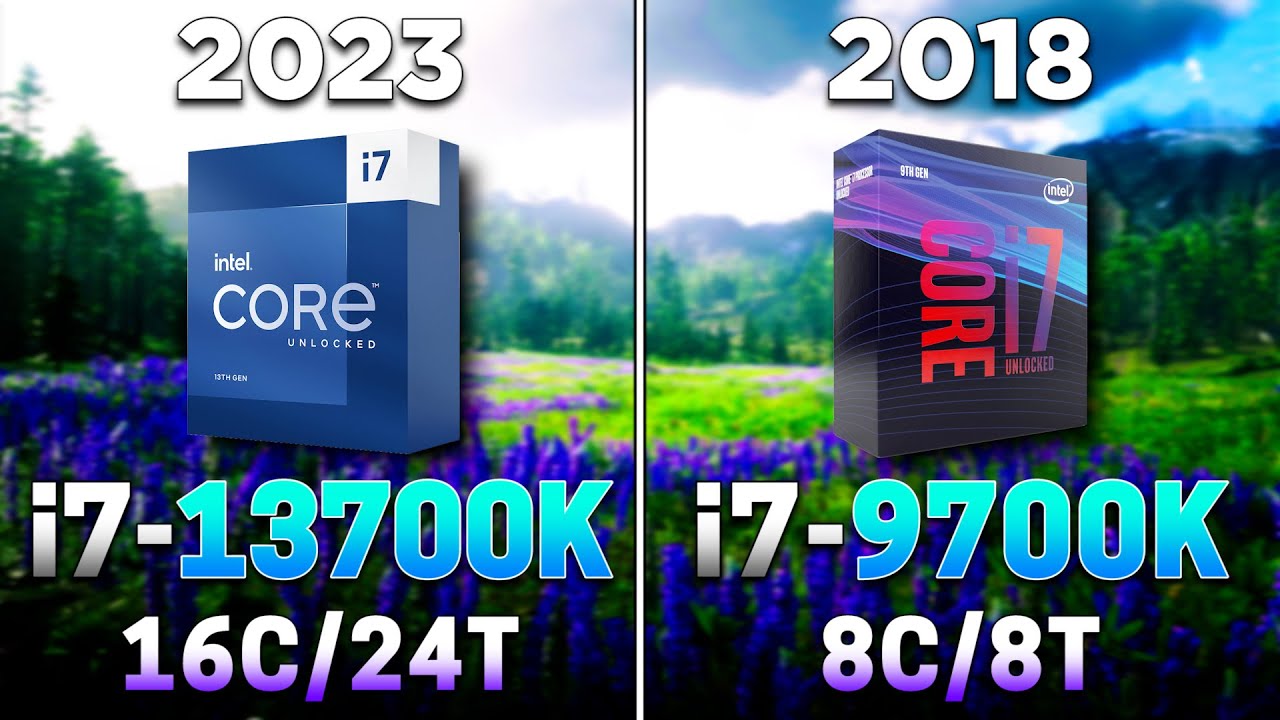 Core i7 13700K (2023) vs Core i7 9700K (2018) | 5 Years Difference
